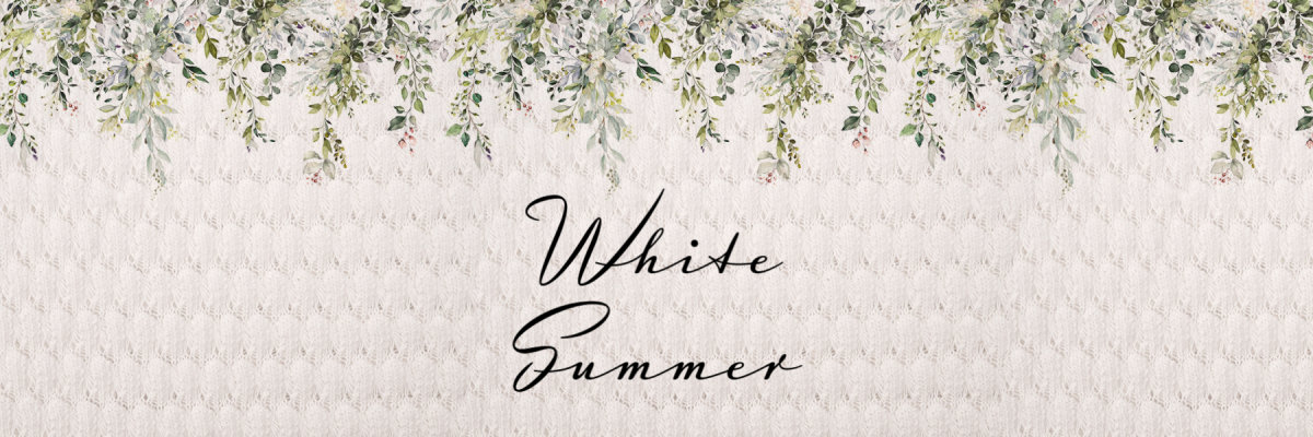 WHITE SUMMER - Grands tissus pour l’été en blanc - WHITE SUMMER - Grands tissus pour l’été en blanc