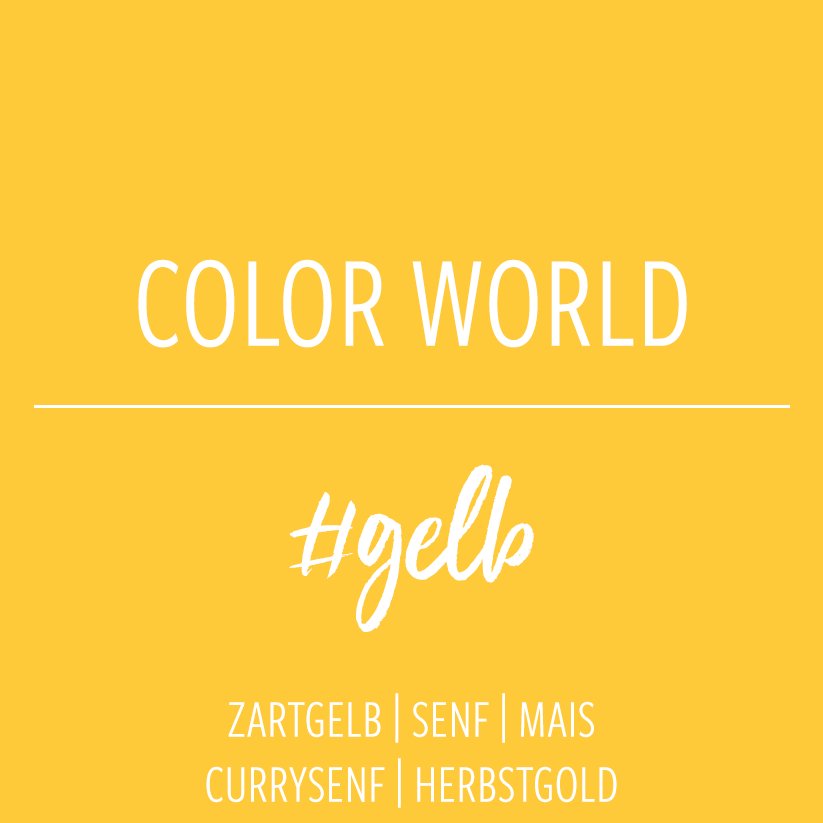 Stoffonkel Color World #gelb