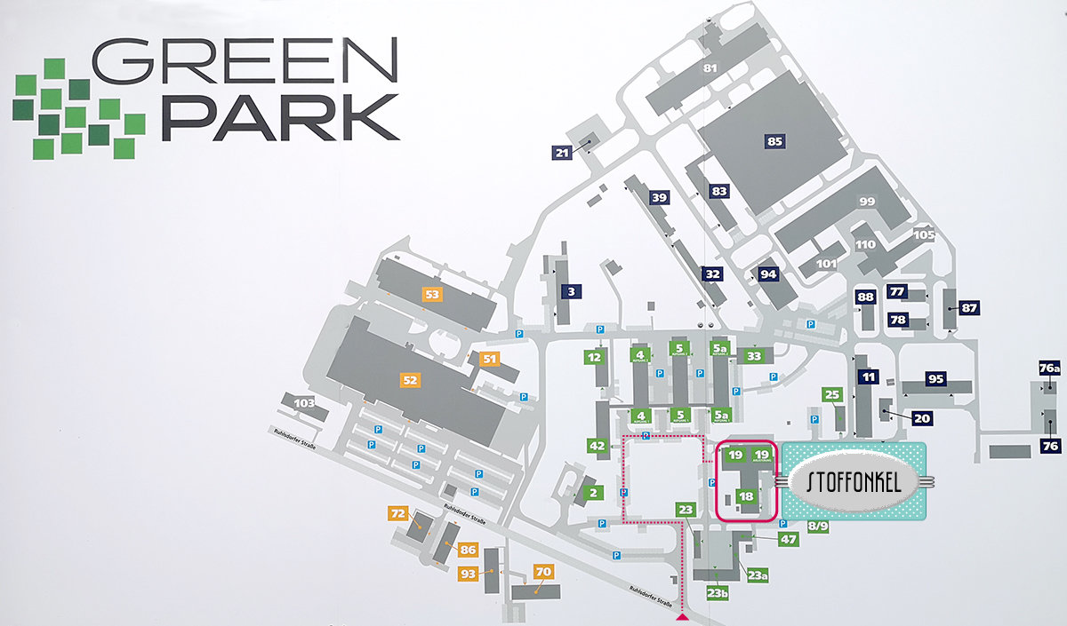 Stoffonkel Lageplan GreenPark