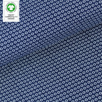 Tissue jersey organique Kuller marineblau
