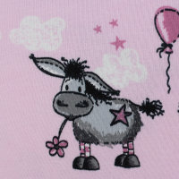 Tissue jersey organique Donkey Lou - rosa