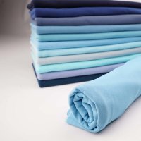 Tissue bord-côte organique lichtblau