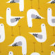 Tissue jersey organique Seagulls - senf
