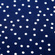 Tissue jersey organiqueDotties marineblau (GOTS)