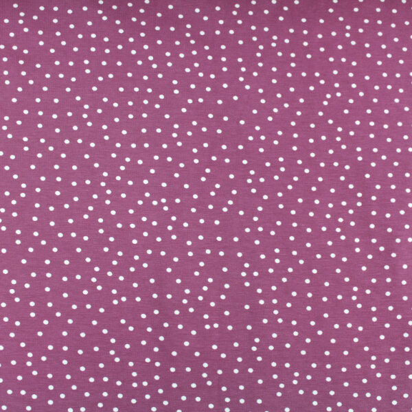 Organic jersey Dotties vintage rose
