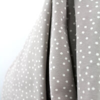 Tissue jersey organique Dotties steingrau