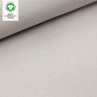 Tissue jersey organique de couleur unie steingrau