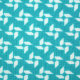 Tissue jersey organique Pinwheels - blue curacao