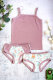 Tissue jersey organique de couleur unievintage rose (GOTS)