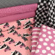Tissue jersey organique Badger race - rosa