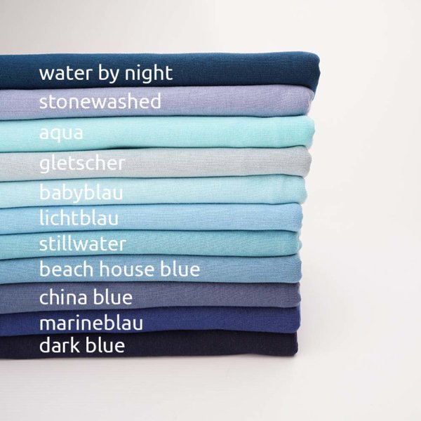 Tissue bord-côte organique water by night (GOTS)