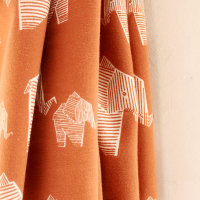 Tissue jersey organique Elephant - karamell (GOTS)