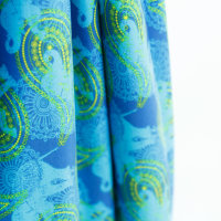 Tissue jersey organique Paisleyfant - Meerblau