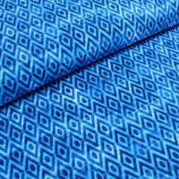 Tissue jersey organique Blue Diamonds