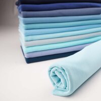 Tissue bord-côte organique hellblau