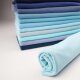 Tissue bord-côte organique hellblau