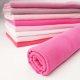 Tissue bord-côte organiquevery pink (GOTS)