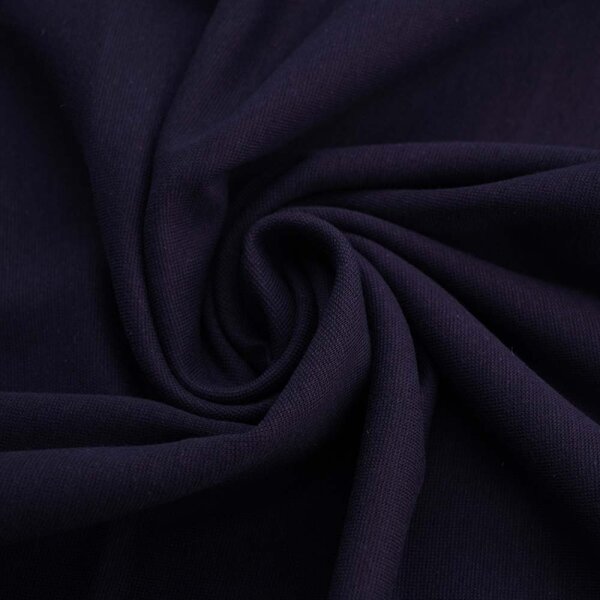 Tissue bord-côte organique dark blue