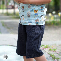 Bio-Jacquard Fischgrät schwarz