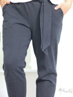 Tissue jacquard organique Fischgrät schwarz