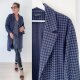 Bio-Jacquard Hahnentritt schwarz