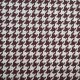 Tissue jacquard organique Hahnentritt braun-beige