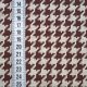 Tissue jacquard organique Hahnentritt braun-beige