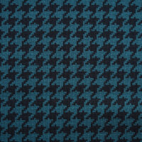 Bio-Jacquard Hahnentritt petrol
