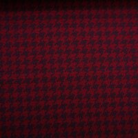 Bio-Jacquard Hahnentritt kirsche