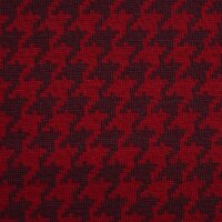Bio-Jacquard Hahnentritt kirsche