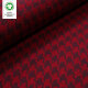 Bio-Jacquard Hahnentritt kirsche