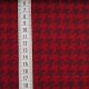 Bio-Jacquard Hahnentritt kirsche