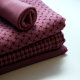 Tissue jacquard organique Flechtmuster pflaume