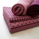 Bio-Jacquard Hahnentritt pflaume