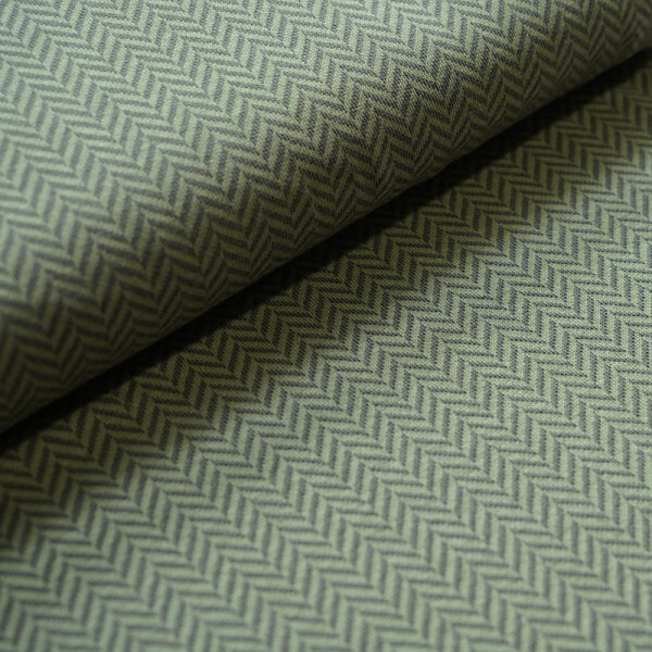 Organic jacquard Fischgrät moos