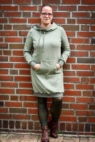 Organic jacquard Fischgrät moos