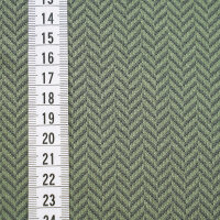 Organic jacquard Fischgrät moos