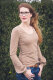 Tissue jersey organique Dotted Line taupe