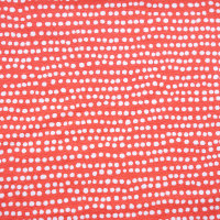 Tissue jersey organique Dotted Line koralle