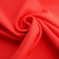 Tissue bord-côte organique poppy (GOTS)