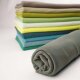Tissue bord-côte organique khaki