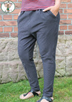 Organic jacquard Rippenmuster schwarz