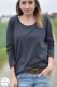 Organic jacquard Rippenmuster schwarz