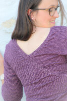 Organic jersey Dotted Line pflaume