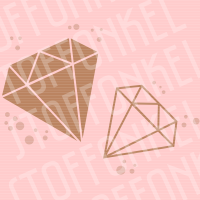 Plotterdatei Rose Gold Diamonds