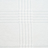 Tissue jacquard organique Glen Check grau-weiß (GOTS)