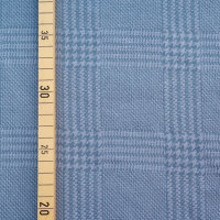 Tissue jacquard organique Glen Check jeans