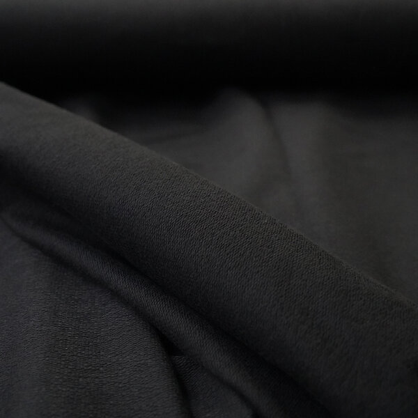 Tissue french terry organique Uni schwarz