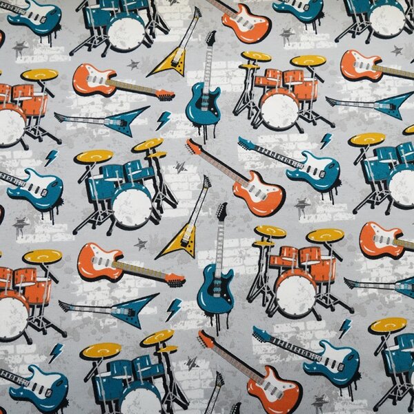 Tissue jersey organique Music