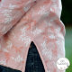 Tissue jacquard organique Shiny Leaves rosenquarz (GOTS)